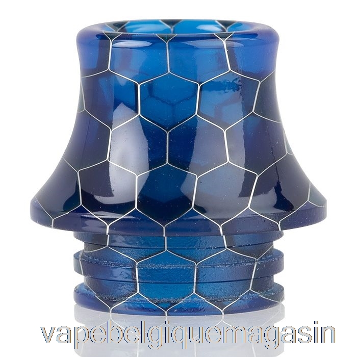 Vape Belgique 810 Cône Peau De Serpent Résine Drip Tip Bleu Foncé